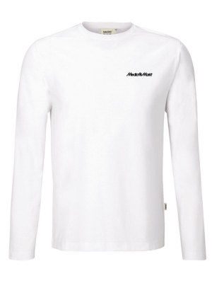 Herren Performance Longsleeve Weiss